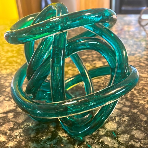 Torre & Tagus Orbit Glass Decor Ball - Picture 2 of 3